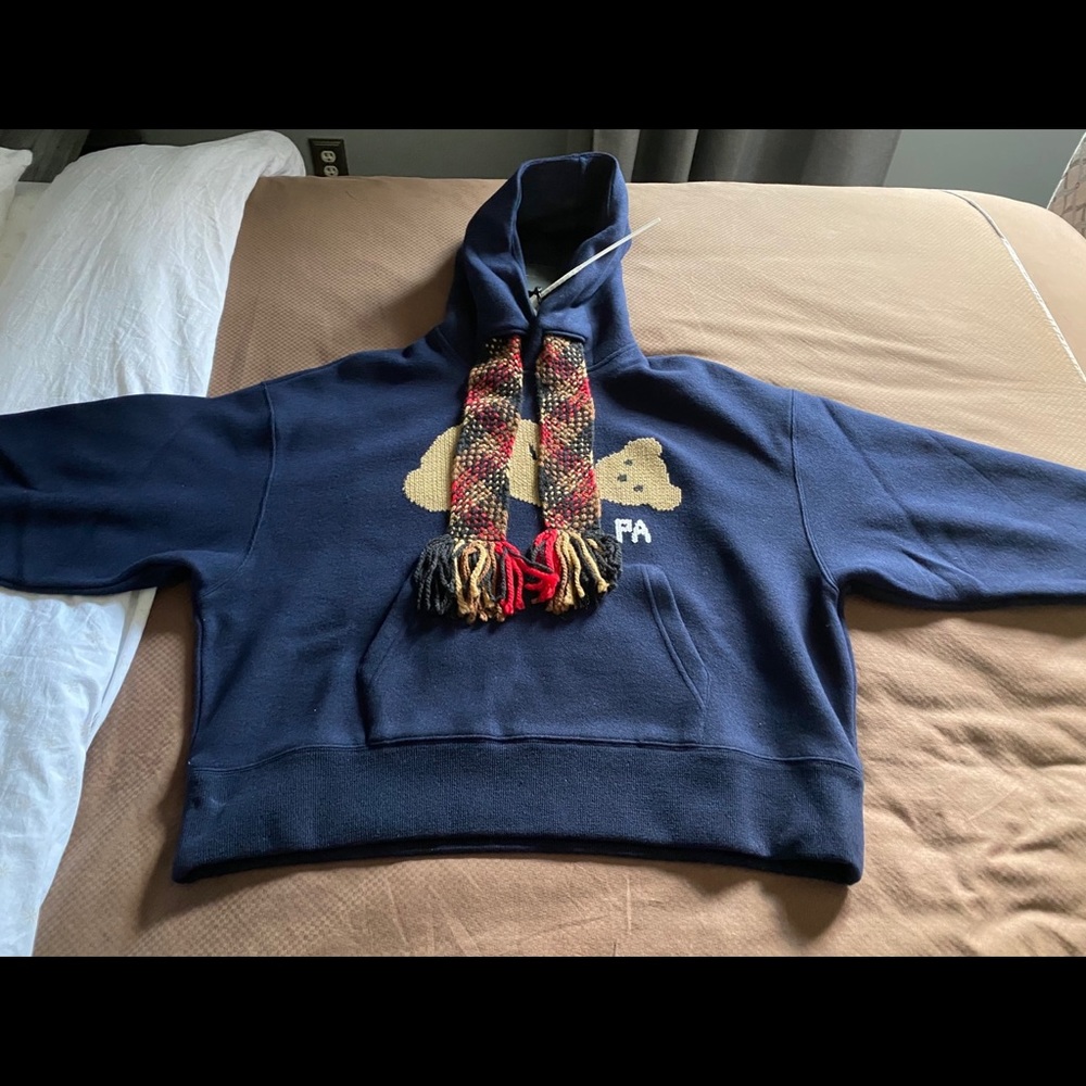 Palm Angels Bear Embroidered Hoodie